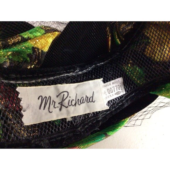 Vintage Mr. Richard Netted Pill Hat Velvet Trim Birks Box main image 5